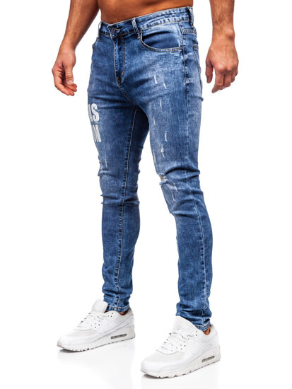 Vyriški Slim Fit džinsai Mėlyna Bolf TF292