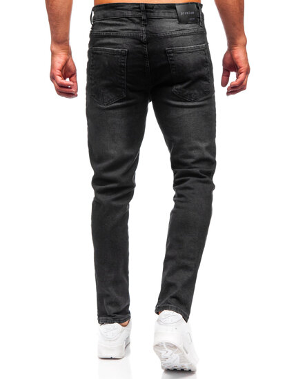 Vyriški džinsai slim fit Juoda Bolf 6489