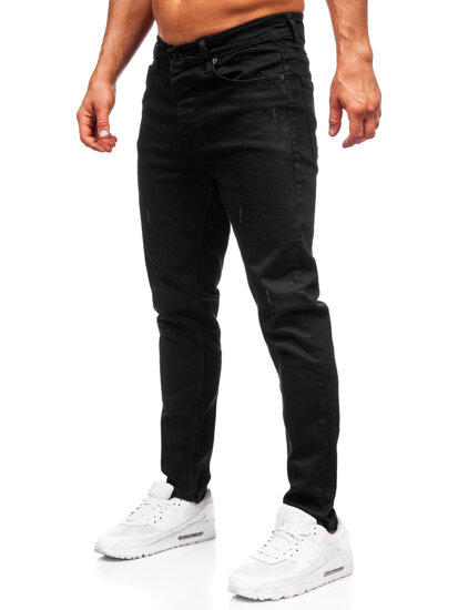 Vyriški džinsai slim fit Juoda Bolf 6495