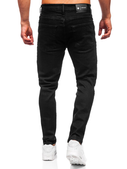 Vyriški džinsai slim fit Juoda Bolf 6495