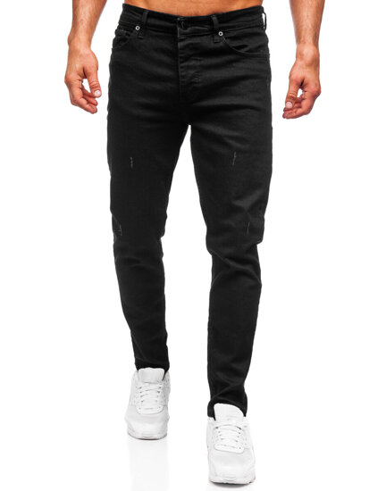 Vyriški džinsai slim fit Juoda Bolf 6495