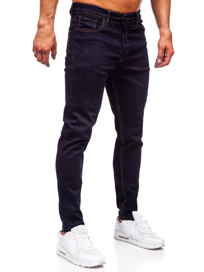 Vyriški džinsai slim fit Tamsiai mėlyna Bolf 5367