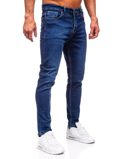 Vyriški džinsai slim fit Tamsiai mėlyna Bolf 6290