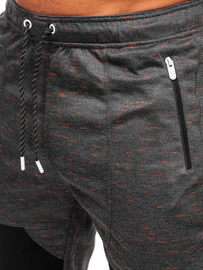 Vyriški sportiniai šortai grafito spalvos Bolf Q3859