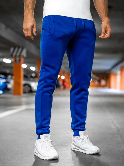 Vyriškos jogger kelnės kobalto spalvos Bolf XW01-A