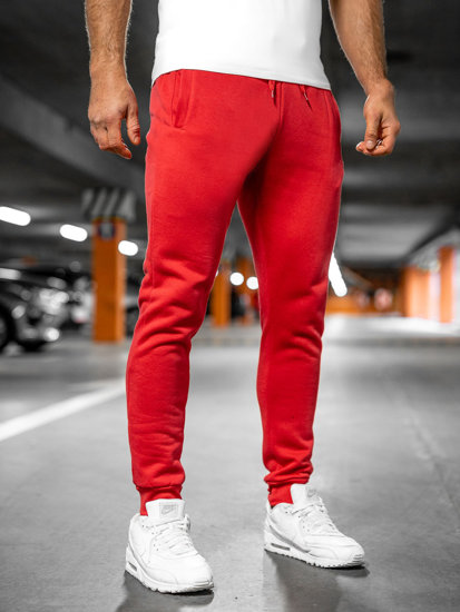 Vyriškos jogger kelnės šviesiai raudonos Bolf XW01