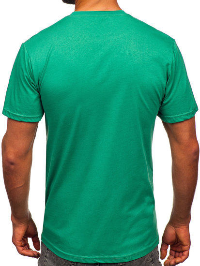 Žali medvilniniai vyriški marškinėliai Bolf 14752