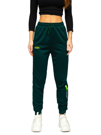 Žalios moteriškos sportinės kelnės Bolf AF316NM