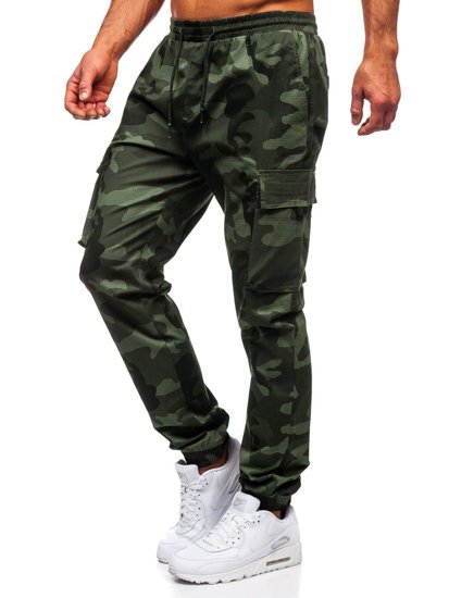 Žalios vyriškos jogger cargo kelnės Bolf 702