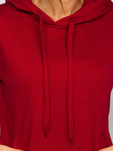 Bordinis ilgas moteriškas džemperis su gobtuvu Bolf YS10005-A