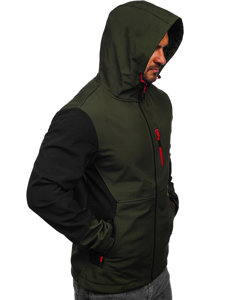 Chaki vyriška demisezoninė striukė softshell Bolf HSS039