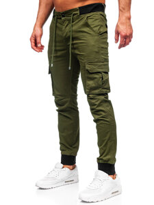 Chaki vyriškos jogger cargo kelnės Bolf MP0208MV