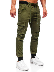 Chaki vyriškos jogger cargo kelnės Bolf MP0208MV