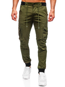 Chaki vyriškos jogger cargo kelnės Bolf MP0208MV