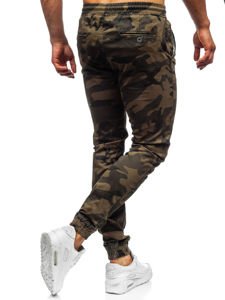 Chaki vyriškos kamufliažinės jogger kelnės Bolf KA351