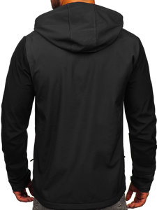 Grafito spalvos vyriška demisezoninė striukė softshell Bolf HSS039