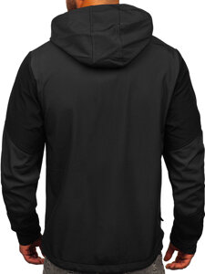 Grafito spalvos vyriška demisezoninė striukė softshell Bolf HSS040