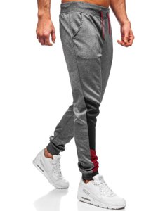 Grafito spalvos vyriškos jogger kelnės Bolf K20003