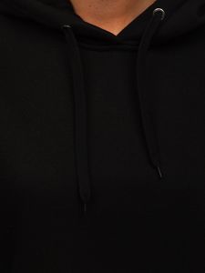 Juodas moteriškas džemperis su gobtuvu Bolf KSW2019
