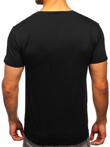 Juodi vyriški marškinėliai su paveikslėliu Bolf Y70011