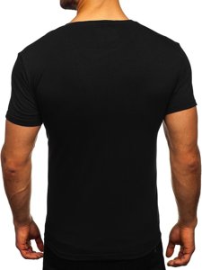 Juodi vyriški marškinėliai su paveikslėliu Bolf Y70052