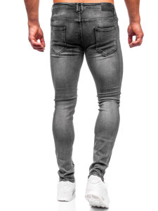 Juodos vyriškos džinsinės kelnės regular fit Bolf MP019G