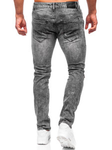 Juodos vyriškos džinsinės kelnės slim fit Bolf MP0069N