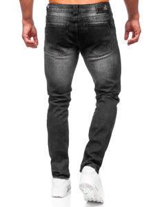 Juodos vyriškos džinsinės kelnės slim fit Bolf MP0086N