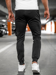 Juodos vyriškos jogger cargo kelnės Bolf HW2173