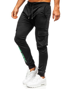 Juodos vyriškos jogger cargo kelnės Bolf HW2357