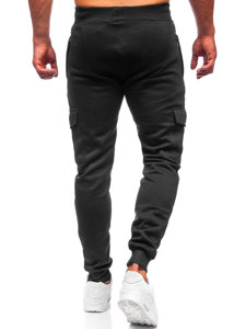 Juodos vyriškos jogger cargo kelnės Bolf JX326