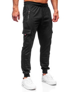 Juodos vyriškos jogger cargo kelnės Bolf JX5065
