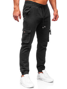 Juodos vyriškos jogger cargo kelnės Bolf MP0181N