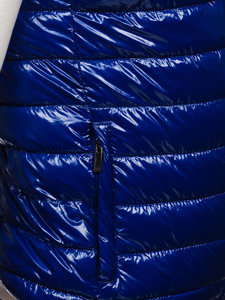 Mėlyna vyriška dygsniuota liemenė Bolf R0109A