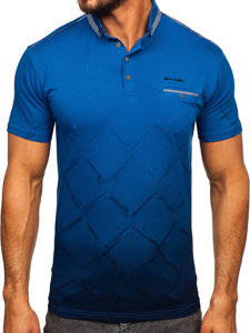 Mėlyni vyriški polo marškinėliai Bolf 192650