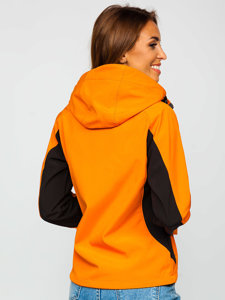 Moteriška demisezoninė striukė softshell oranžinė Bolf 9055