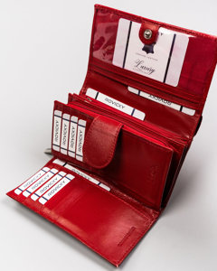 Moteriška odinė piniginė raudona 19510