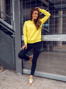 Moteriškas džemperis geltonas Bolf W01