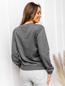 Moteriškas džemperis grafito spalvos Bolf WB11002