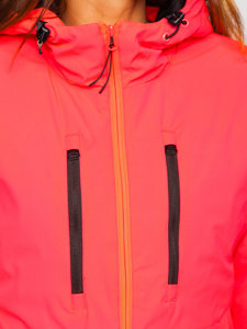 Neoninė rožinė moteriška sportinė žieminė striukė Bolf HH012A
