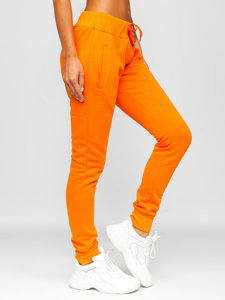 Oranžinės moteriškos sportinės kelnės Bolf CK-01
