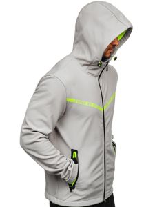 Pilka vyriška demisezoninė striukė softshell Bolf KS2181