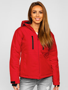 Raudona moteriška sportinė žieminė striukė Bolf HH012A