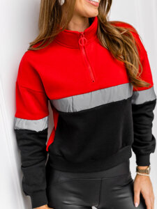 Raudonas moteriškas džemperis Bolf KSW2022