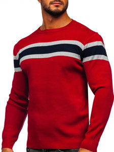 Raudonas vyriškas megztinis Bolf H2108