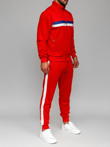 Raudonas vyriškas sportinis kostiumas Bolf 3A166