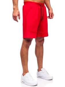 Raudoni vyriški sportiniai šortai Bolf KS2601