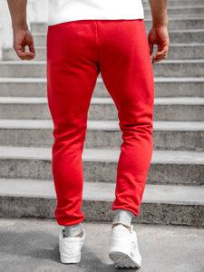 Raudonos vyriškos jogger kelnės Bolf K10001