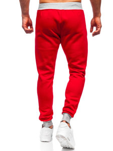 Raudonos vyriškos jogger kelnės Bolf K10001