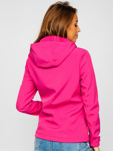 Rožinė moteriška demisezoninė striukė softshell Bolf HH028